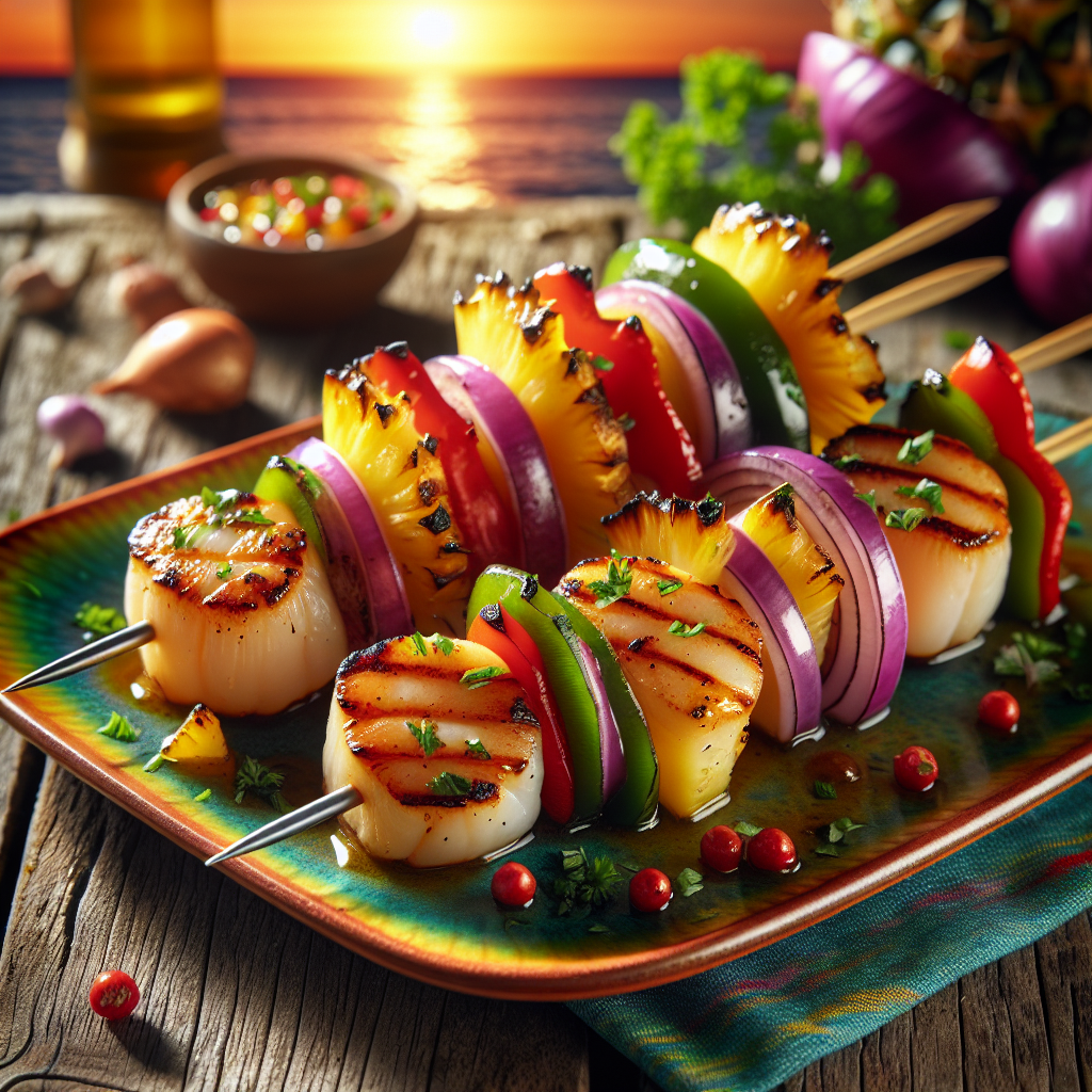 Nationalgericht Neuseeland: #Scallop Kebabs# (Rezept)