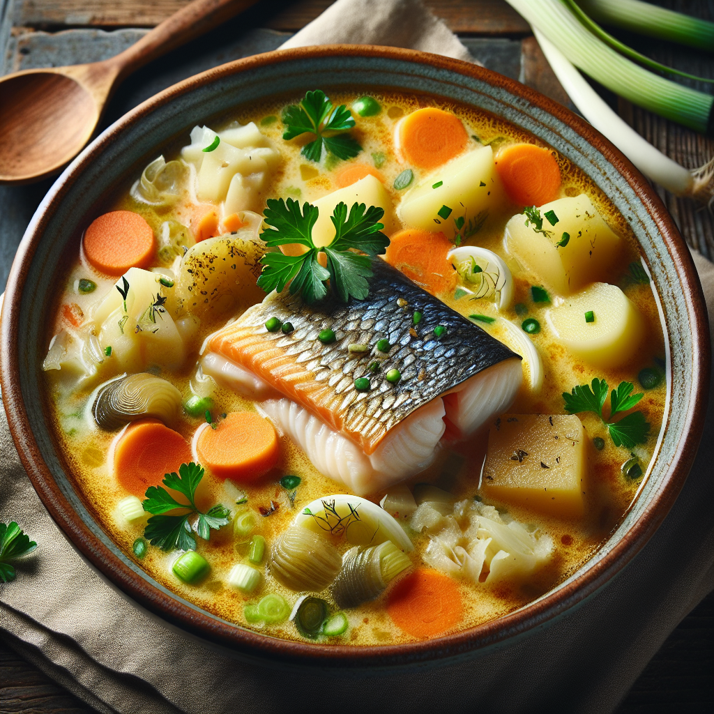Nationalgericht Niederlande: #Waterzooi met Vis# (Rezept)