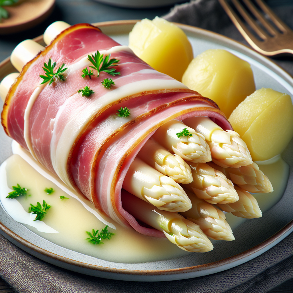 Nationalgericht Niederlande: #Witte Asperges met Ham# (Rezept)