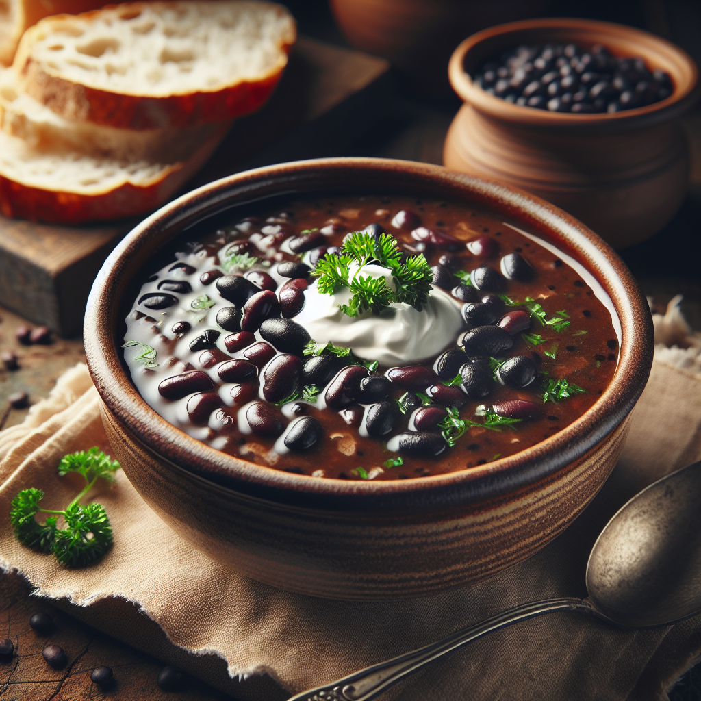 Nationalgericht Niederlande: #Zwarte Bonensoep# (Rezept)