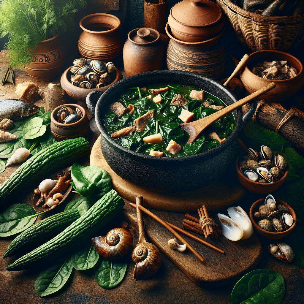 Nationalgericht Nigeria: #Afang Vegetable Stew# (Rezept)