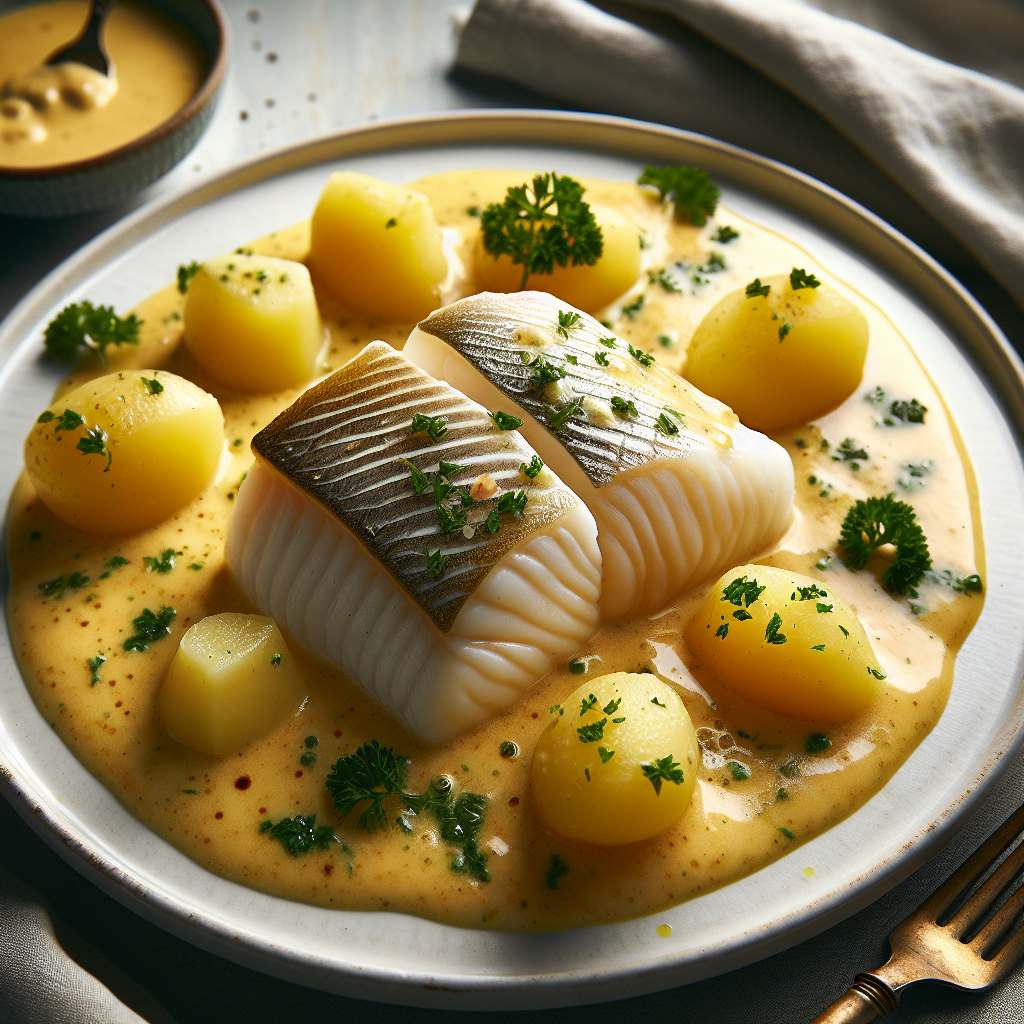 Nationalgericht Norwegen: #Kokt torsk med sandefjordsmør# (Rezept)