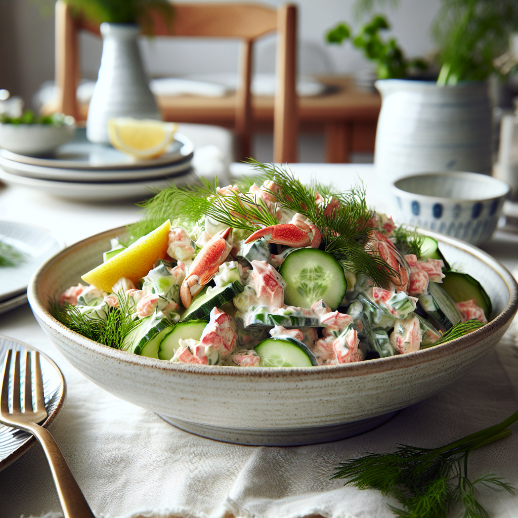 Nationalgericht Norwegen: #Krabbesalat# (Rezept)