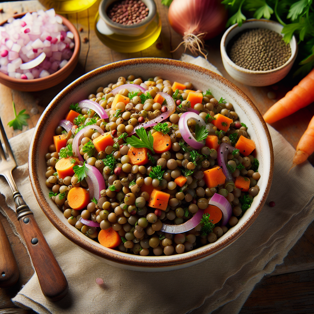 Nationalgericht Oman: #Warm Lentil Salad# (Rezept)