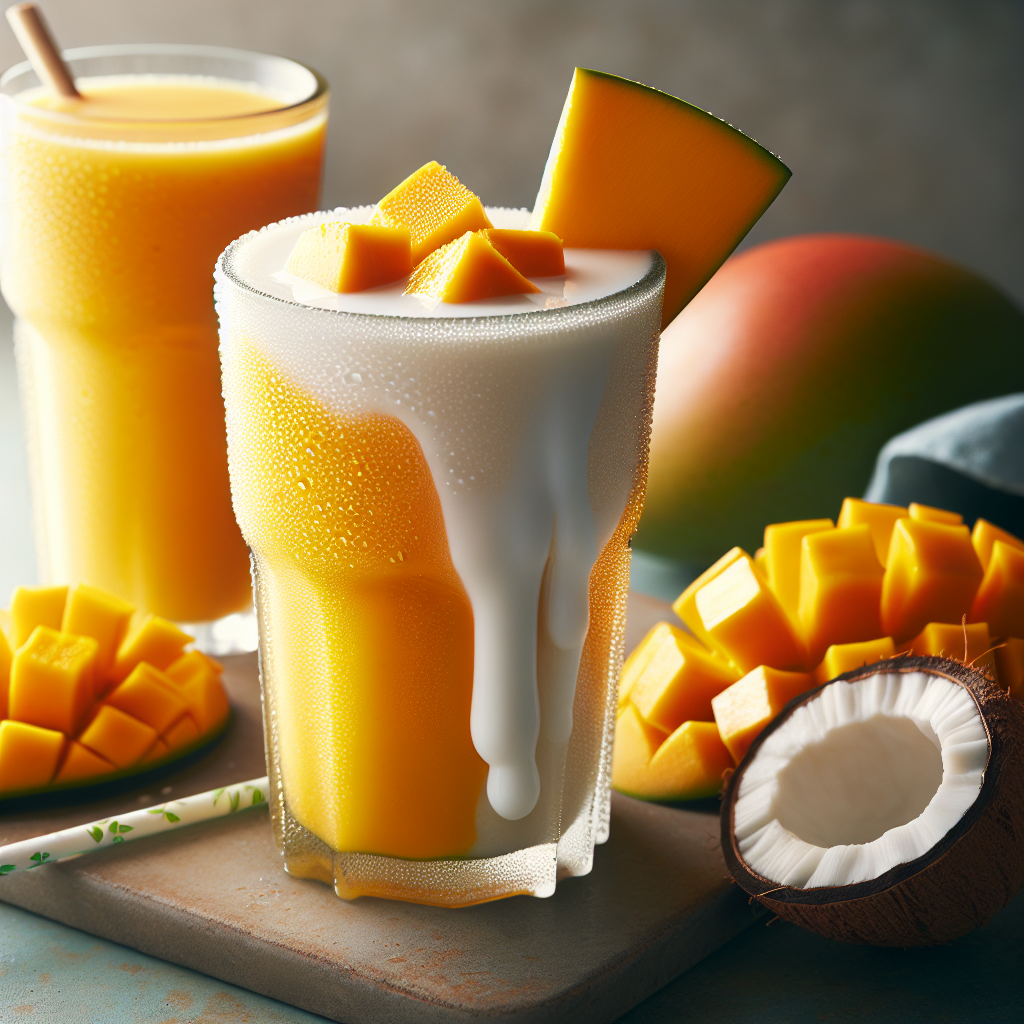 Nationalgericht Palau: #Mango Coconut Smoothie# (Rezept)