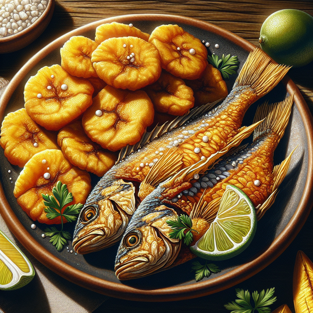 Nationalgericht Panama: #Pescado Frito con Patacones# (Rezept)