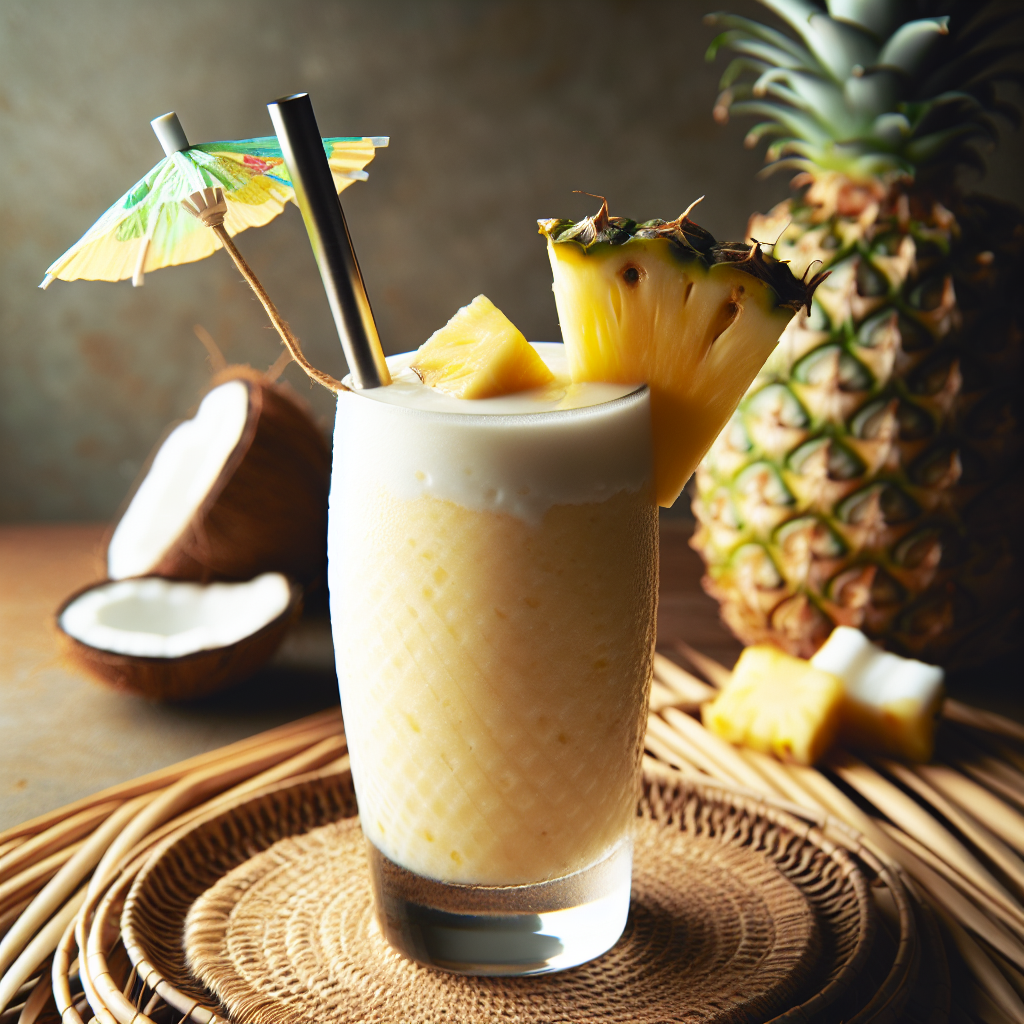 Nationalgericht Papua-Neuguinea: #Pineapple and Coconut Smoothie# (Rezept)