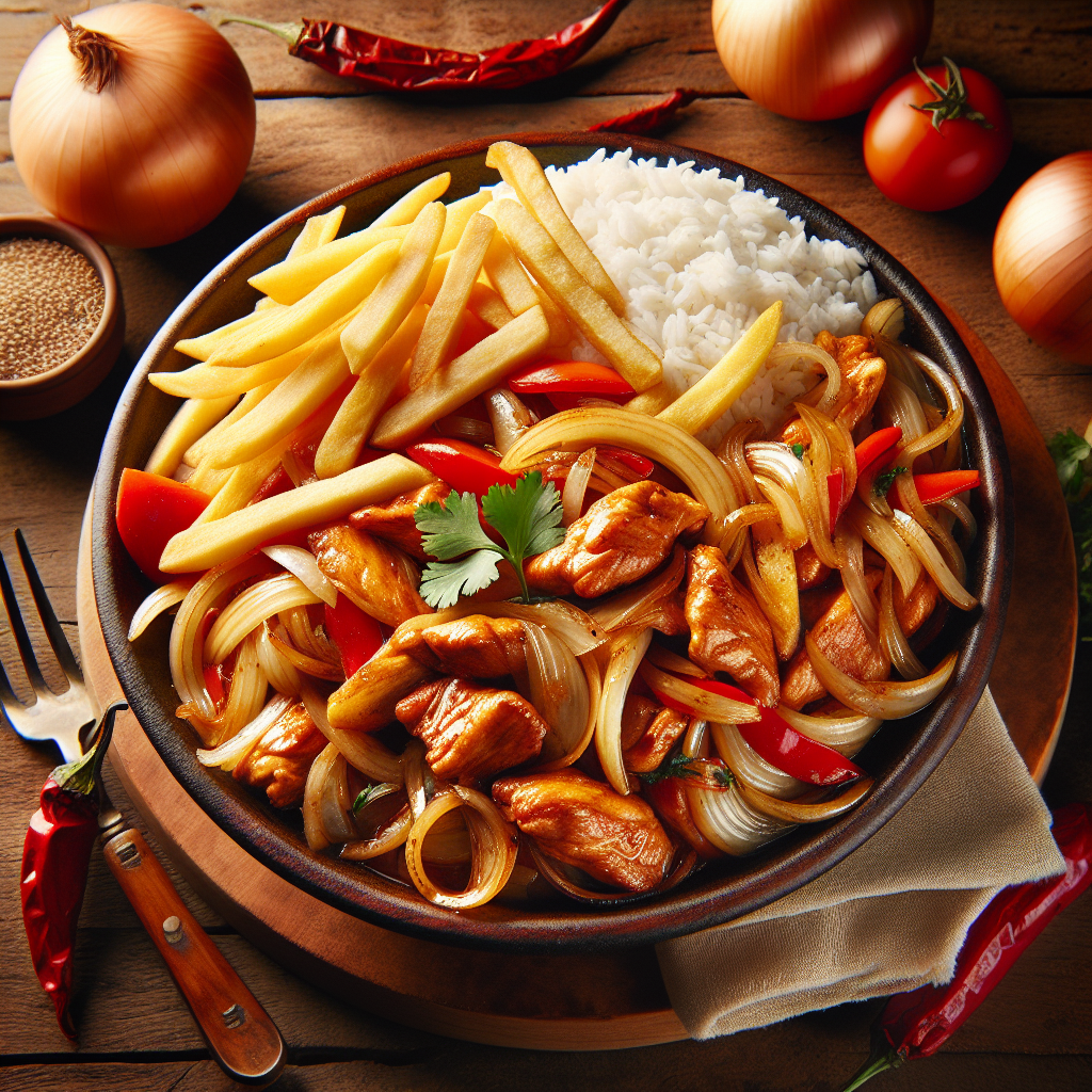 Nationalgericht Peru: #Pollo Saltado# (Rezept)