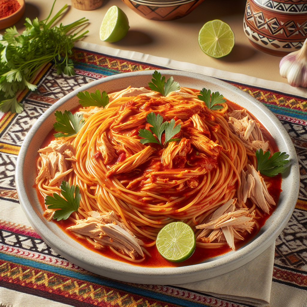 Nationalgericht Peru: #Tallarines Rojos# (Rezept)