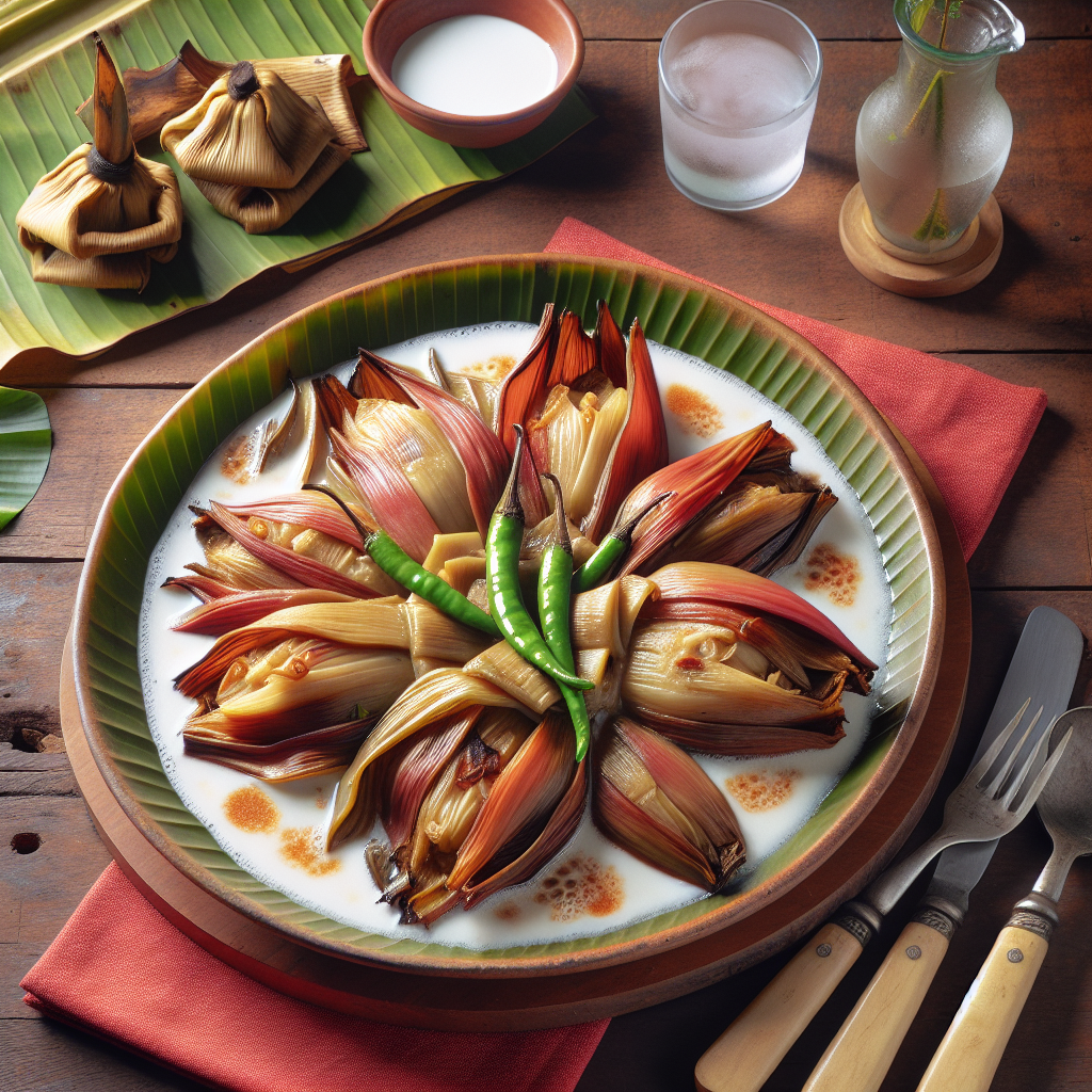 Nationalgericht Philippinen: #Ginataang Puso ng Saging# (Rezept)