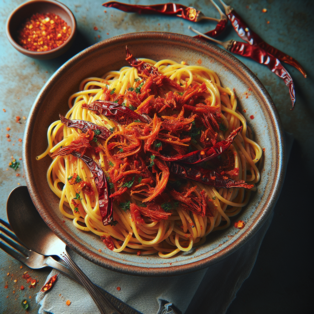 Nationalgericht Philippinen: #Spicy Tuyo Pasta# (Rezept)