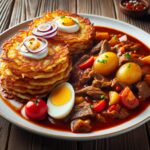 Nationalgericht Polen: #Placki ziemniaczane z gulaszem# (Rezept)