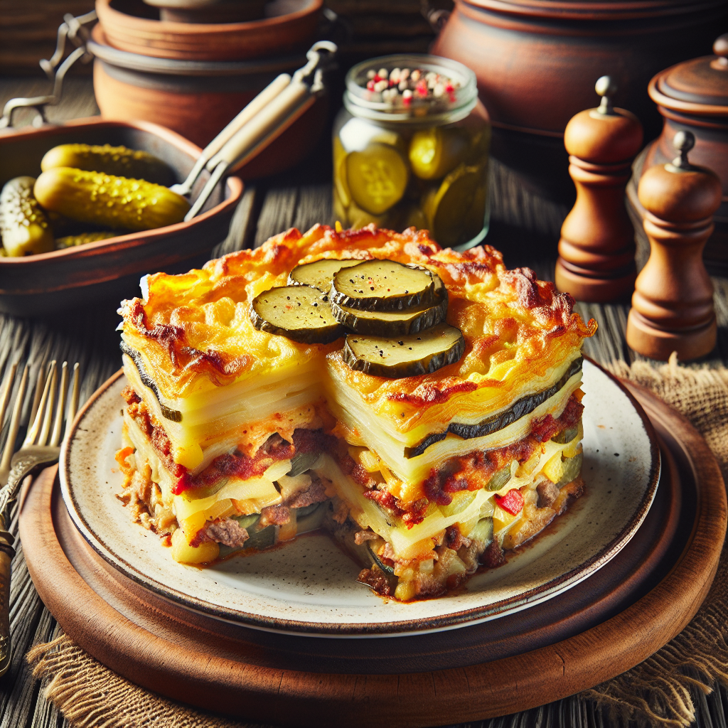 Nationalgericht Polen: #Zapiekanka ziemniaczana z mięsem# (Rezept)