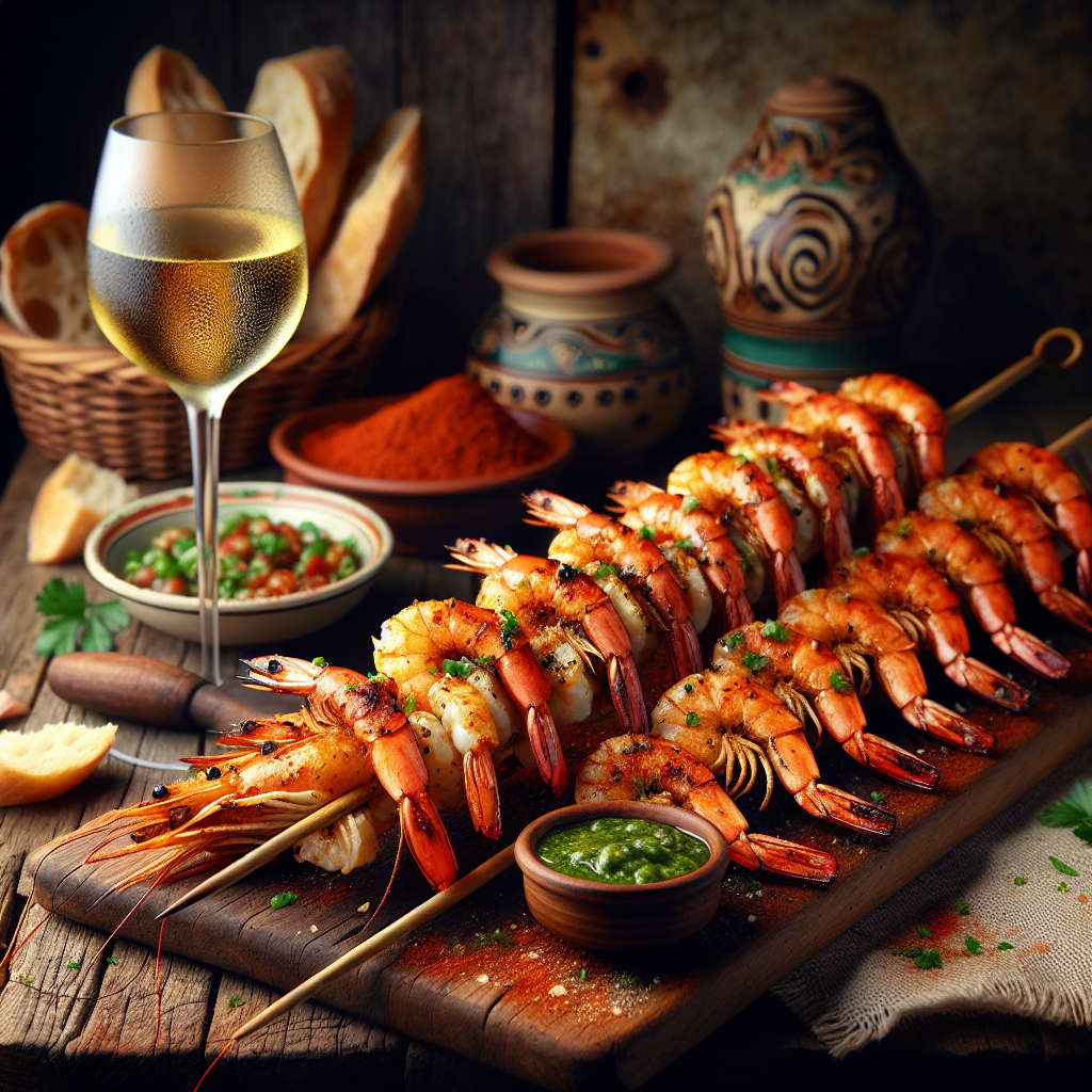 Nationalgericht Portugal: #Espetada de Camarão# (Rezept)