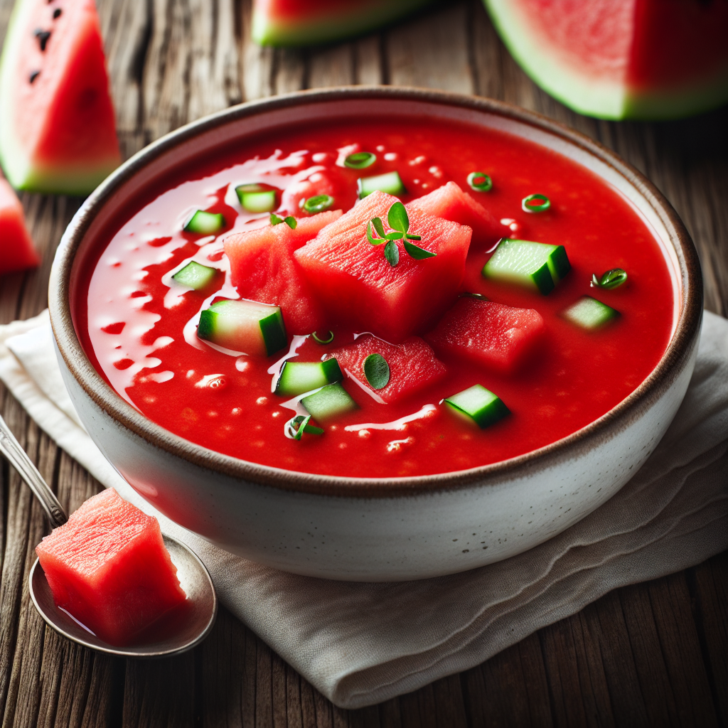 Nationalgericht Portugal: #Gaspacho de Melancia# (Rezept)