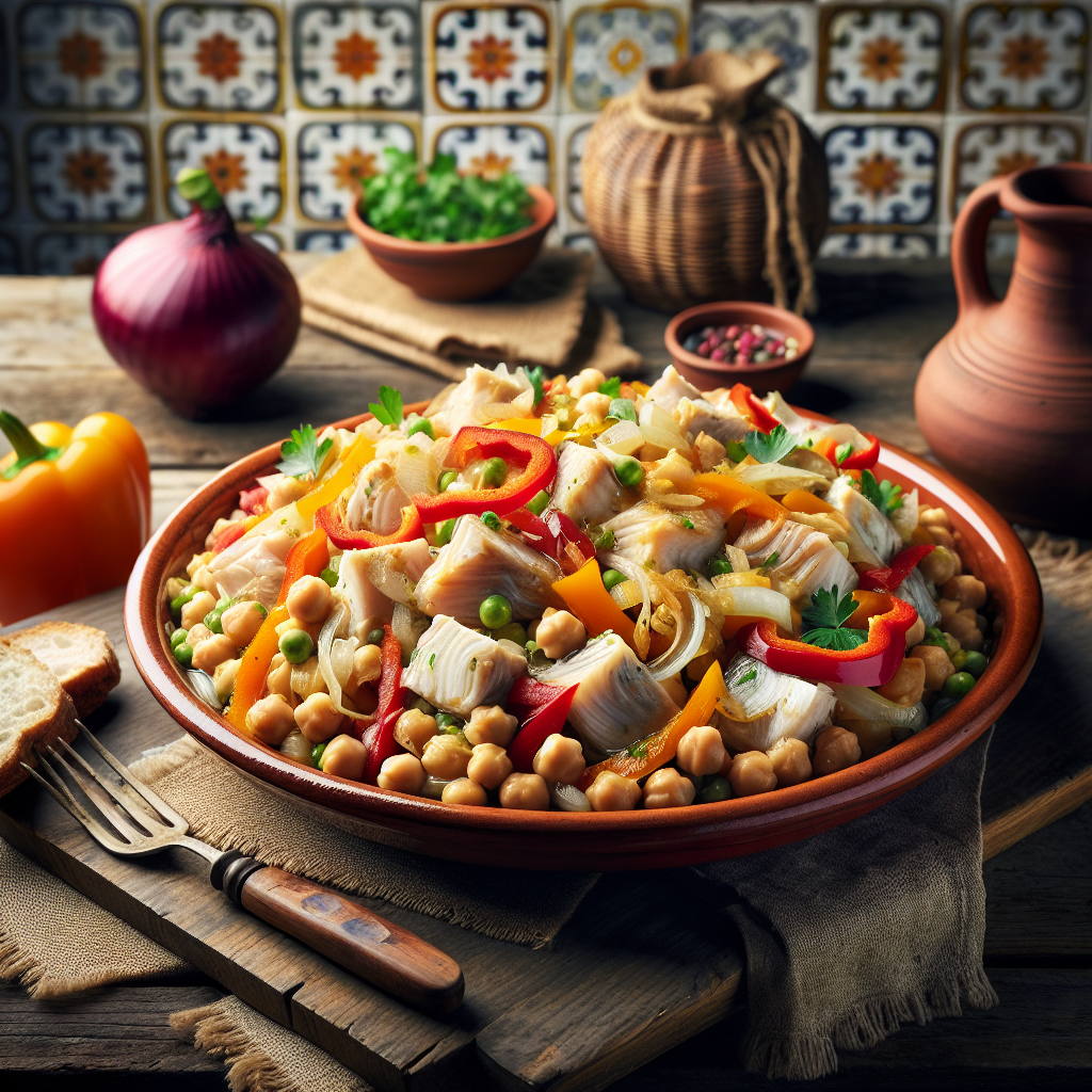 Nationalgericht Portugal: Salada de Bacalhau com Grão (Rezept)