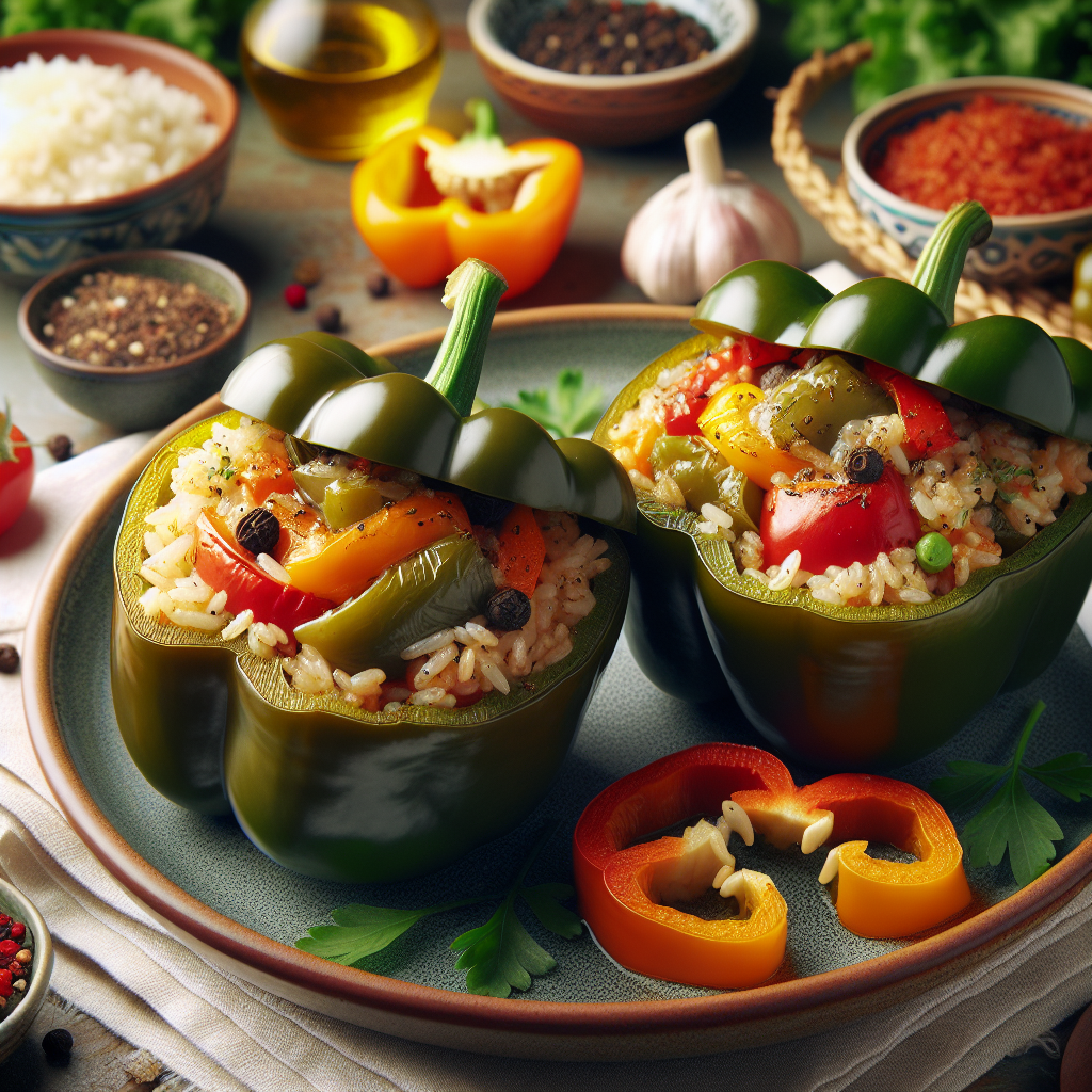 Nationalgericht Rumänien: #Ardei umpluți cu orez și legume# (Rezept)