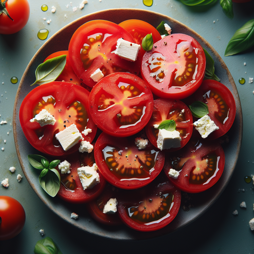 Nationalgericht Rumänien: #Salată de roșii cu brânză# (Rezept)