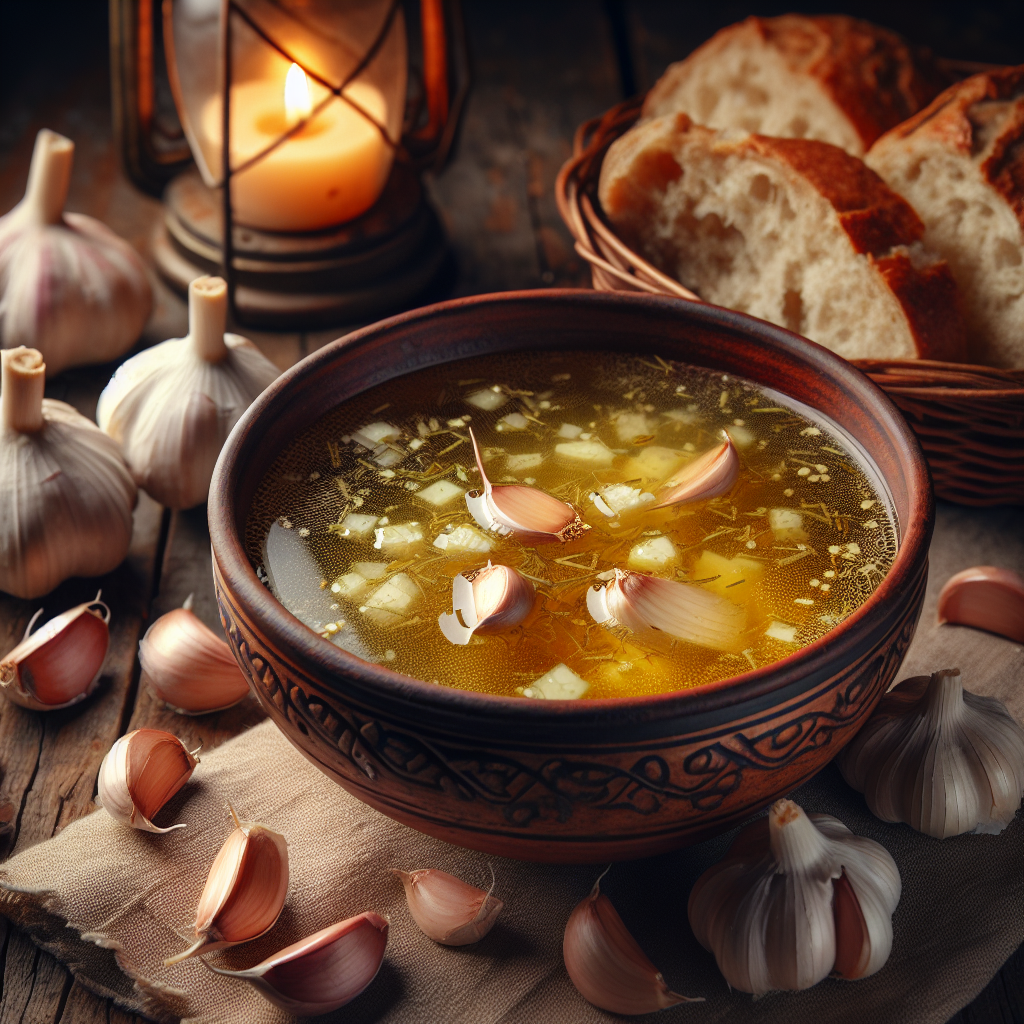 Nationalgericht Rumänien: #Supă de usturoi# (Rezept)