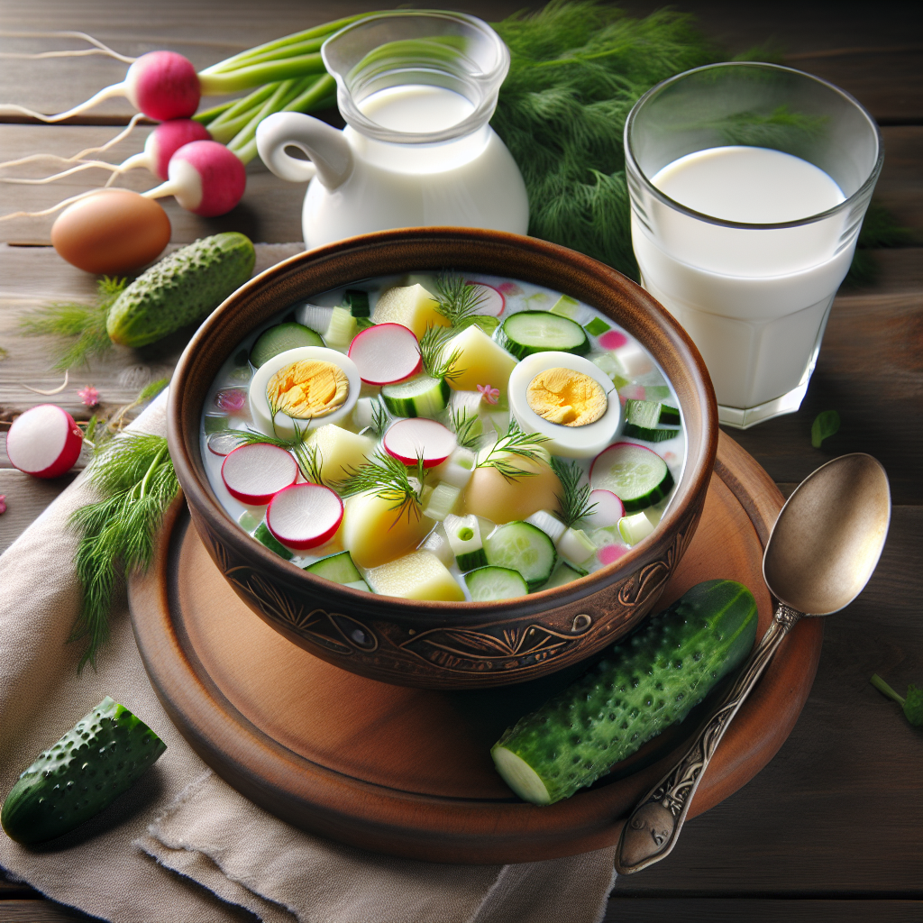 Nationalgericht Russland: #Okroschka mit Kefir# (Rezept)