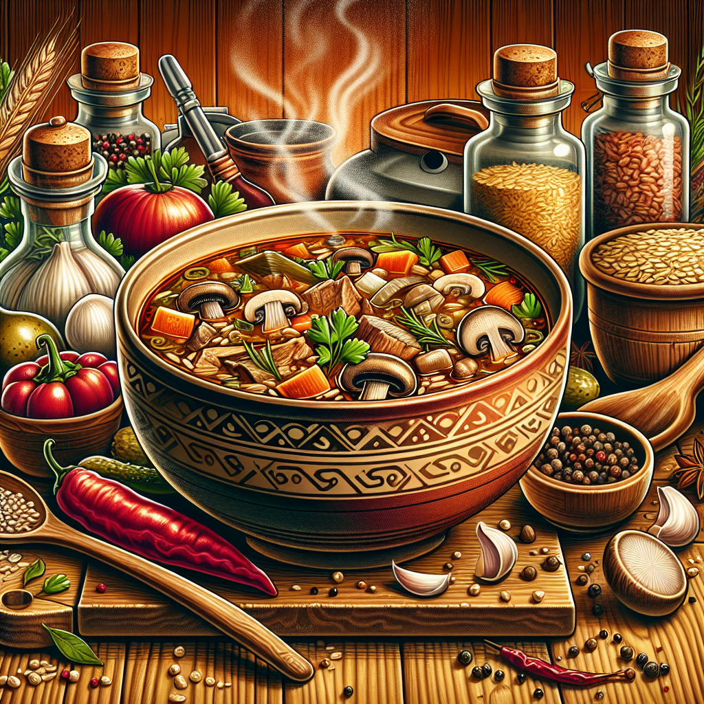 Nationalgericht Russland: #Rassolnik S Gribami# (Rezept)