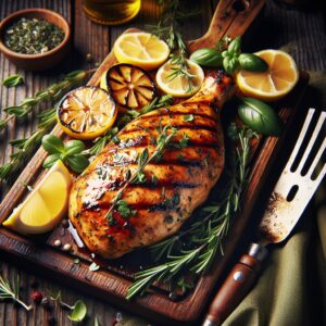 Nationalgericht Südafrika: #Lemon and Herb Grilled Chicken# (Rezept)
