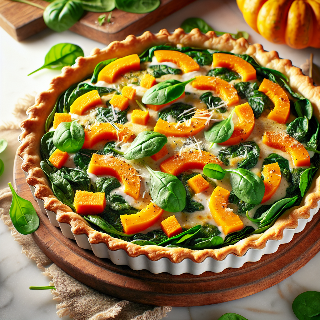 Nationalgericht Südafrika: #Spinach and Pumpkin Tart# (Rezept)