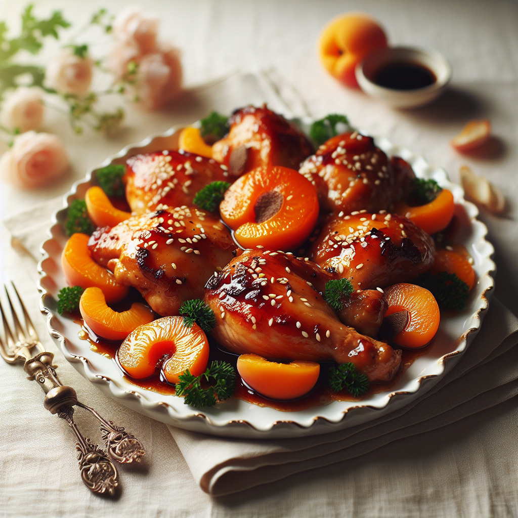 Nationalgericht Südafrika: #Sticky Apricot Chicken# (Rezept)