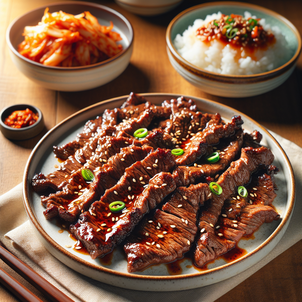 Nationalgericht Südkorea: #Gochujang Bulgogi# (Rezept)