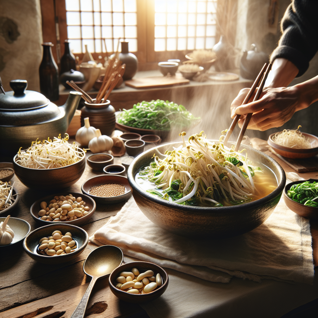 Nationalgericht Südkorea: #Kongnamul Guk# (Rezept)