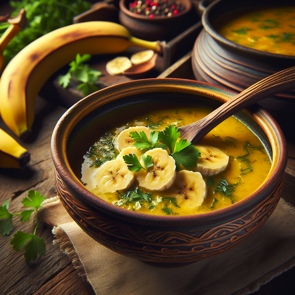 Nationalgericht São Tomé und Príncipe: #Sopa de Banana# (Rezept)