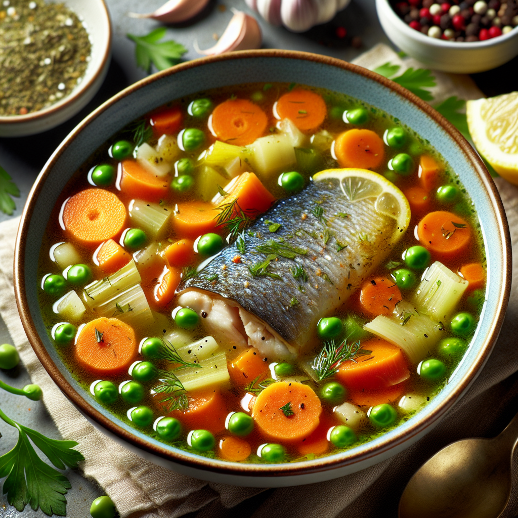 Nationalgericht São Tomé und Príncipe: #Sopa de Legumes com Peixe# (Rezept)