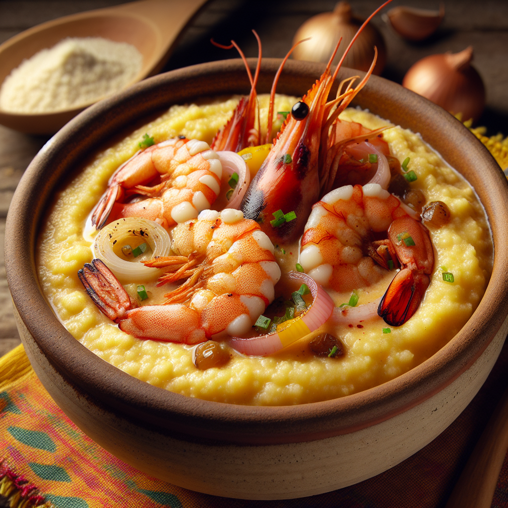 Nationalgericht São Tomé und Príncipe: #Xérem com Camarão# (Rezept)