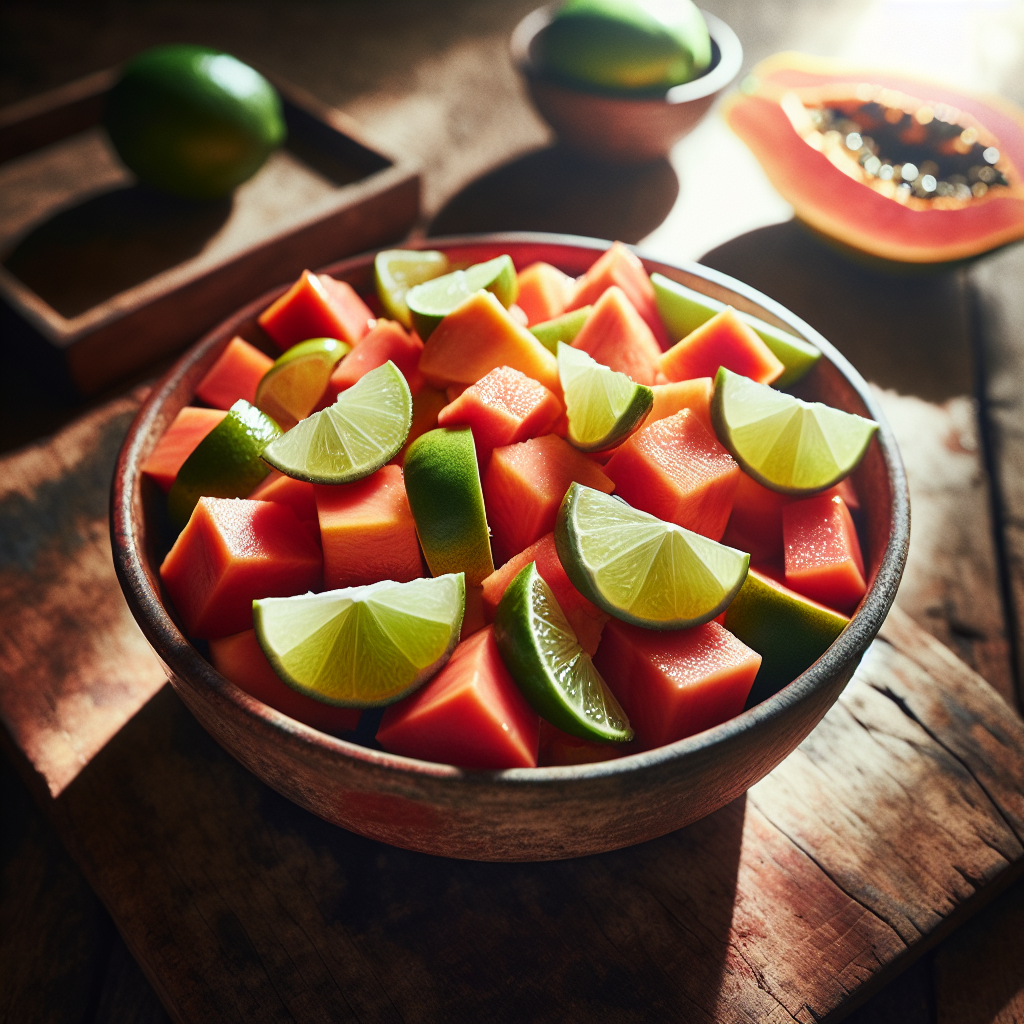 Nationalgericht Salomonen: #Papaya and Lime Salad# (Rezept)