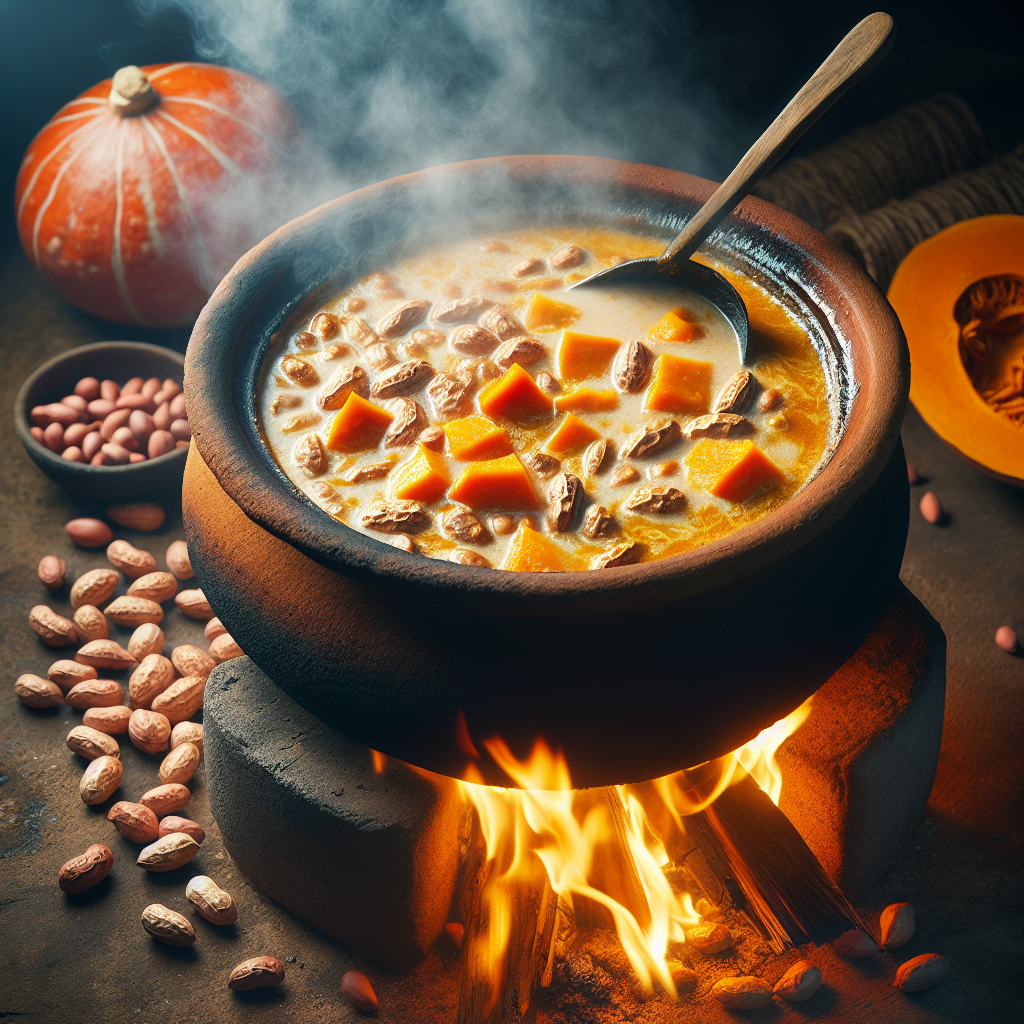 Nationalgericht Sambia: #Groundnut Soup with Pumpkin# (Rezept)