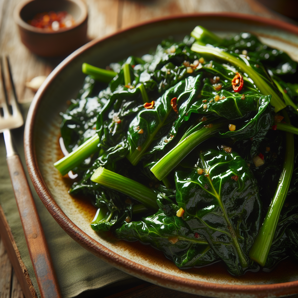 Nationalgericht Sambia: #Sautéed Collard Greens# (Rezept)