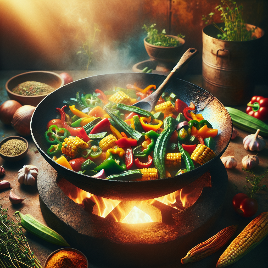 Nationalgericht Sambia: #Zambian Vegetable Sauté# (Rezept)
