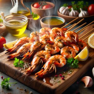 Nationalgericht San Marino: #Spiedini di Gamberi# (Rezept)