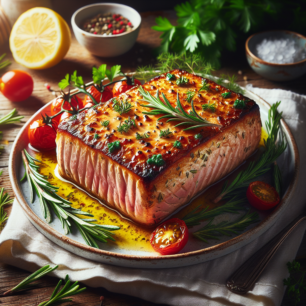Nationalgericht Seychellen: #Baked Tuna with Herbs# (Rezept)
