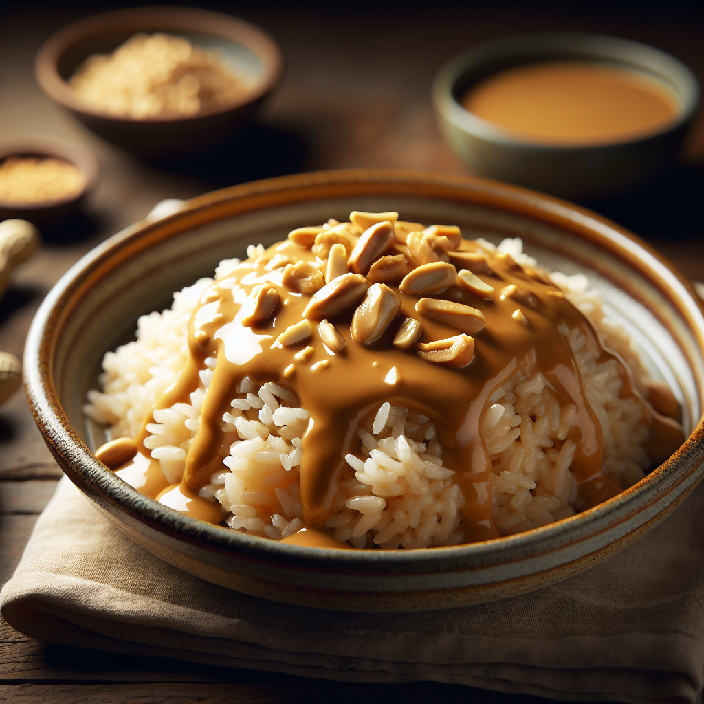 Nationalgericht Simbabwe: #Peanut Butter Rice# (Rezept)