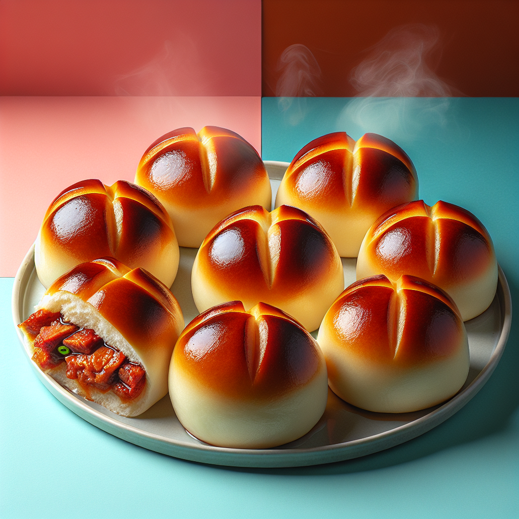 Nationalgericht Singapur: #BBQ Pork Buns# (Rezept)
