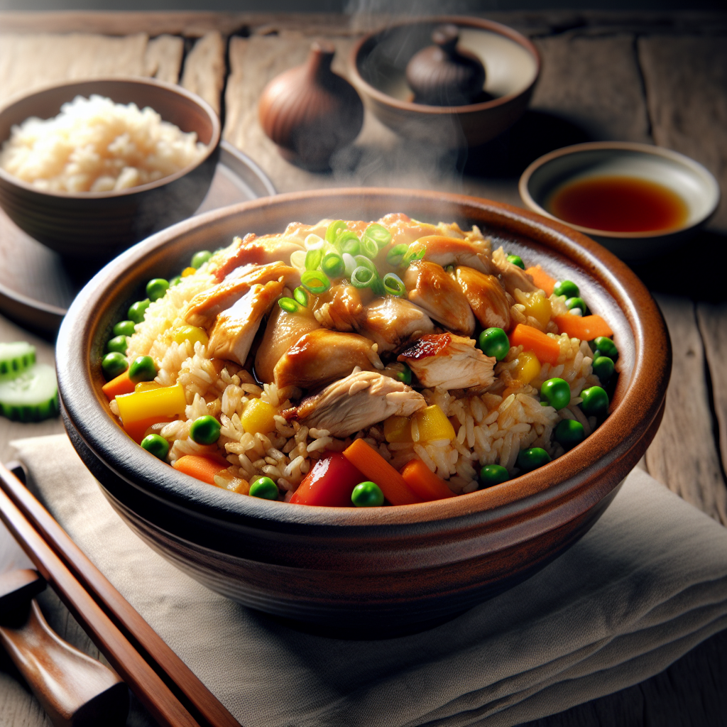 Nationalgericht Singapur: #Claypot Chicken Rice# (Rezept)