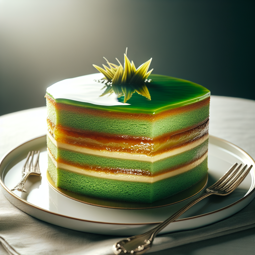 Nationalgericht Singapur: #Pandan Kaya Cake# (Rezept)