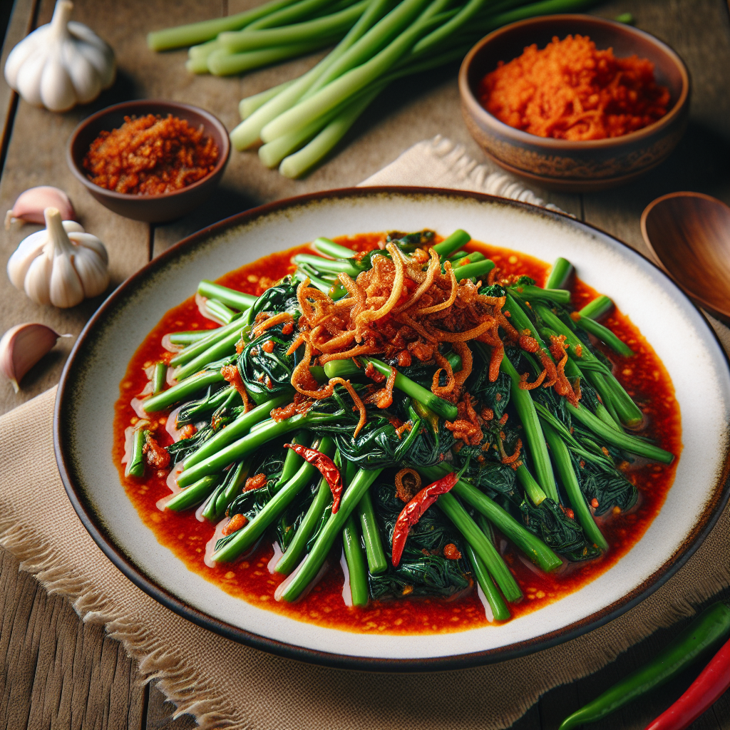 Nationalgericht Singapur: #Sambal Kangkung# (Rezept)