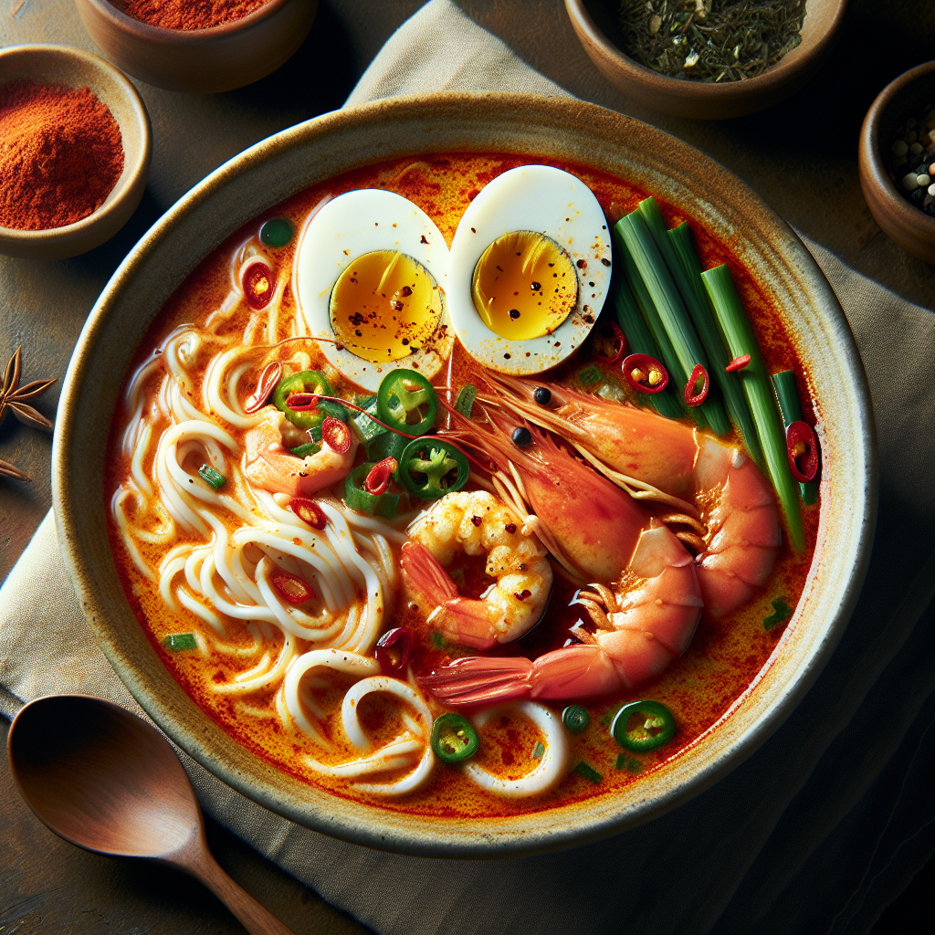 Nationalgericht Singapur: #Singapore Laksa Lemak# (Rezept)