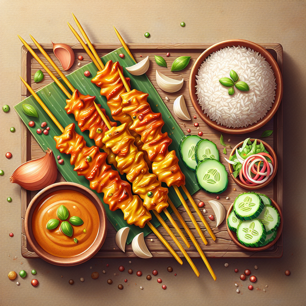 Nationalgericht Singapur: #Singaporean Chicken Satay# (Rezept)
