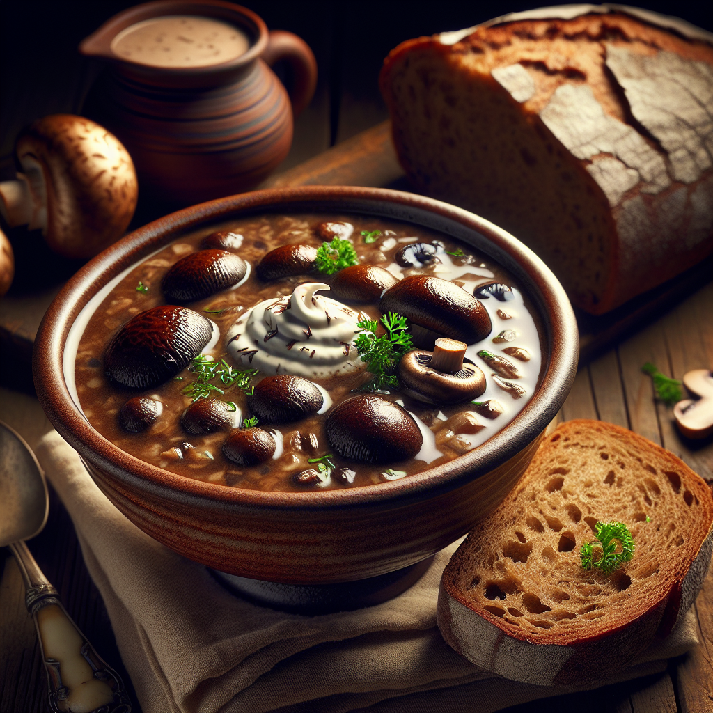 Nationalgericht Slowakei: #Hubová Polievka# (Rezept)