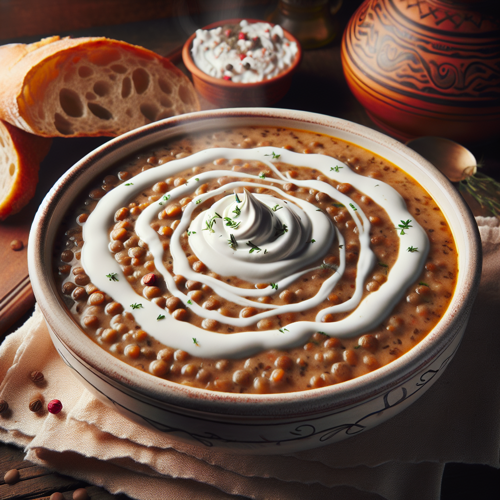 Nationalgericht Slowakei: #Šošovicová Polievka s Kyslou Smotanou# (Rezept)