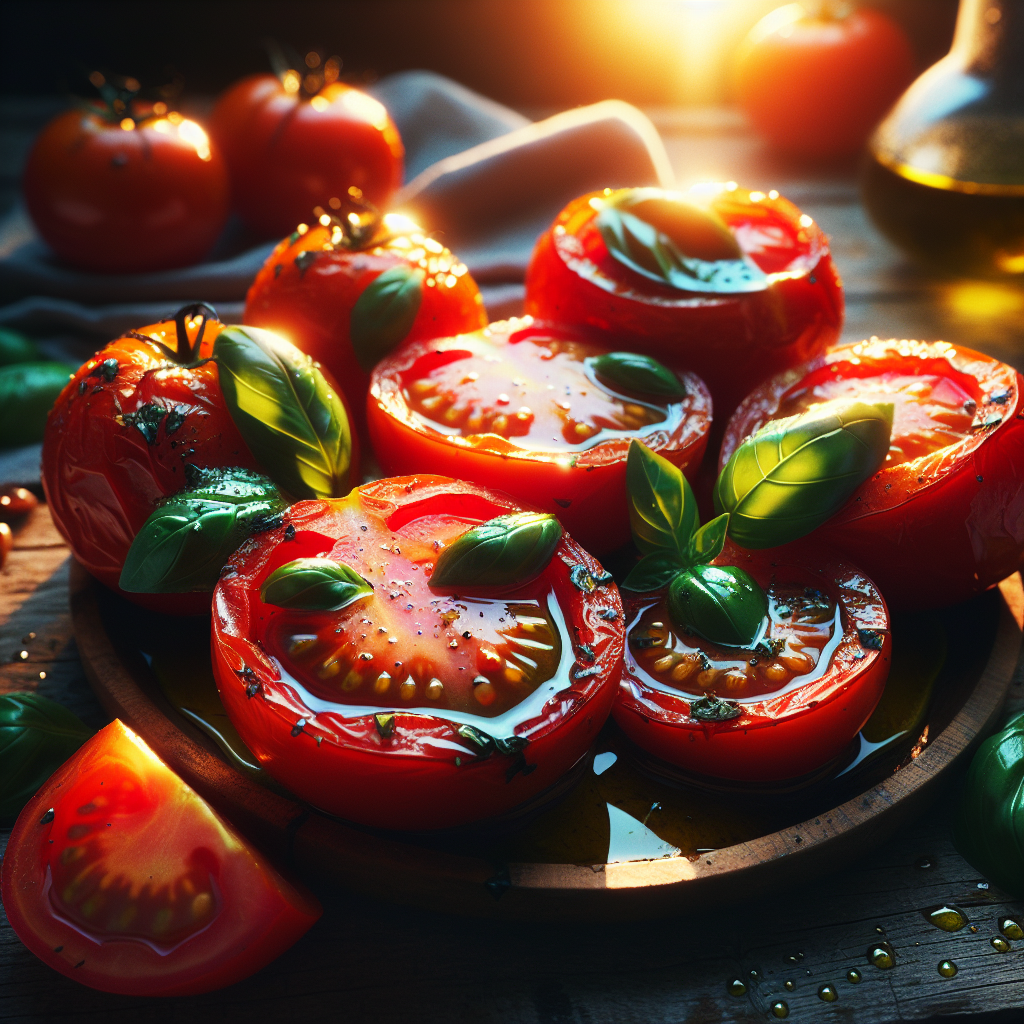 Nationalgericht Slowakei: #Pečené Paradajky s Bazalkou# (Rezept)