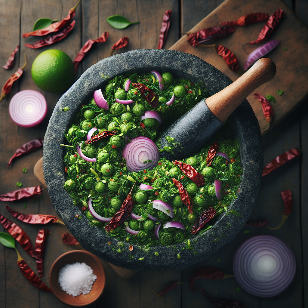 Nationalgericht Sri Lanka: #Curry Leaf Sambol# (Rezept)